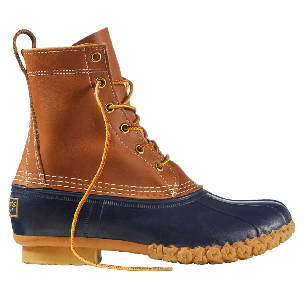NWT L.L. Bean Boots Tan/Navy Women’s Size 10(B)